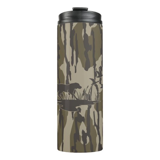 Bottomland Camo Skin Hond en Eenden Thermosbeker (Voorkant)