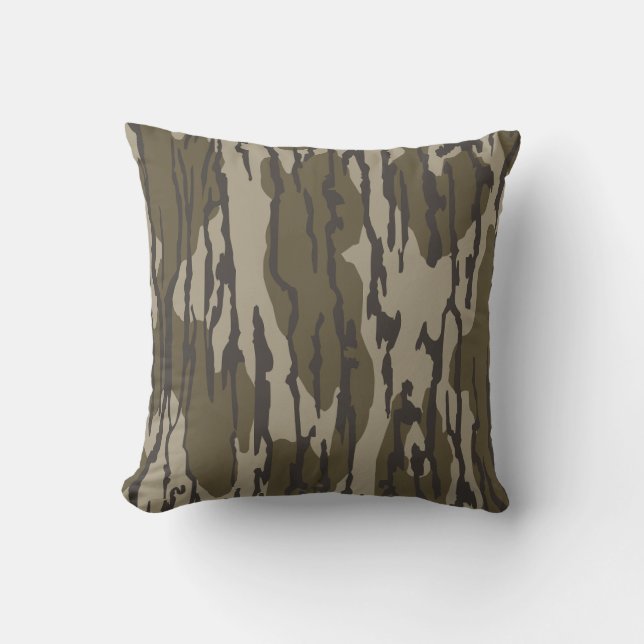 Bottomland camo voor mannen jacht kleding kussen (Voorkant)