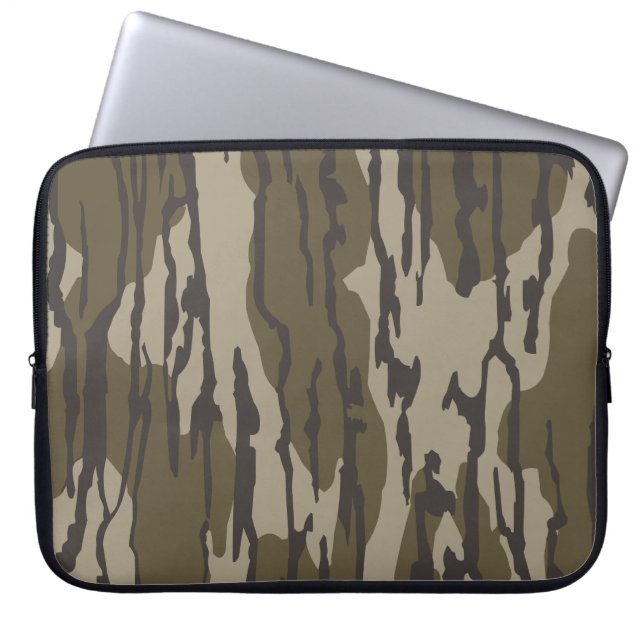 Bottomland camo voor mannen jacht kleding laptop sleeve (Voorkant)