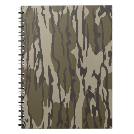Bottomland camo voor mannen jacht kleding notitieboek (Voorkant)