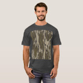 Bottomland camo voor mannen jacht kleding t-shirt (Voorkant volledig)