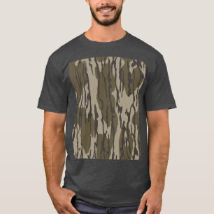 Bottomland camo voor mannen jacht kleding t-shirt