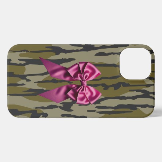 Bottomland Camo Vrouwen Schattigee roze strik lint iPhone Hoesje (Achterkant horizontaal)