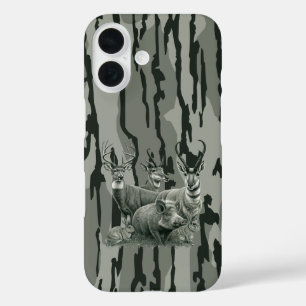 Bottomland Camo Whitetail Deer Mule Deer Pronghorn iPhone 16 Hoesje