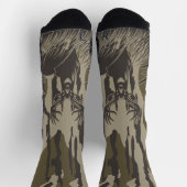 Bottomland camo whitetail hert buck jacht camo sokken (Top)