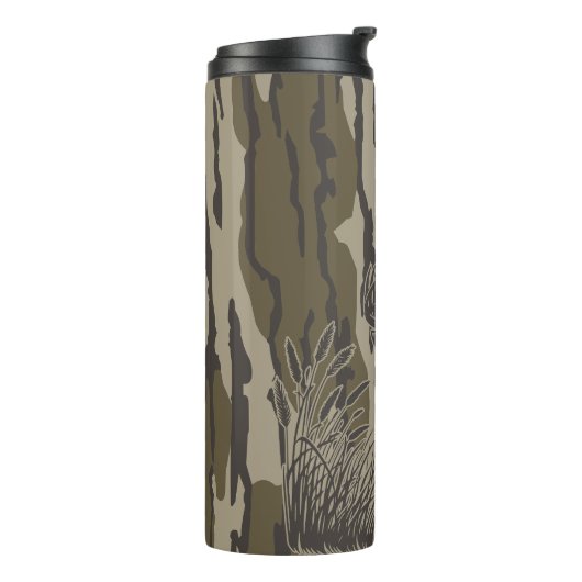 Bottomland camo whitetail hert buck jacht camo thermosbeker (Gedraaid links)