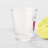 Bottoms omhoog! Sinterklaas onderaan Shot Glas (Links)