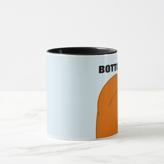 BOTTOMS UP BARE MAAR FUNNY COFFEE MOK (Midden)
