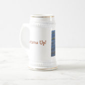 Bottoms up Beer Stein Bierpul (Voorkant links)