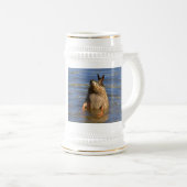 Bottoms up Beer Stein Bierpul (Voorkant rechts)