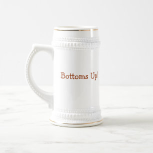 Bottoms up Beer Stein Bierpul