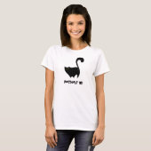 Bottoms Up Black Cat Schattige Funny Cheeky Cartoo T-shirt (Voorkant volledig)