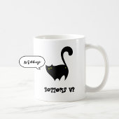 Bottoms Up Black Cat Schattige Funny Kat Cartoon Koffiemok
