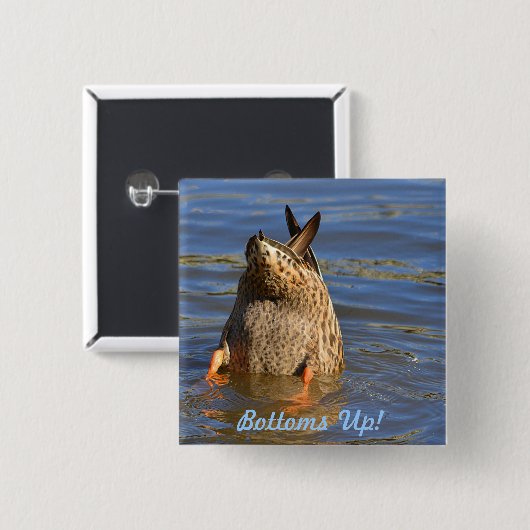 Bottoms Up Button (Voorkant /achterkant)