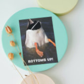 Bottoms Up Dunking Duck Grappige Verjaardag Kaart