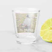 Bottoms Up Dunking Duck Photo Shot Glas (Achterkant)