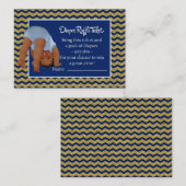 Bottoms Up Ethnic Boy Luier Raffle Ticket Informatiekaartje (Voorkant / Achterkant)