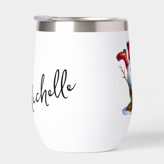 Bottoms Up grappige sneeuwpop gepersonaliseerd (Rechts)