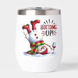 Bottoms Up grappige sneeuwpop gepersonaliseerd
