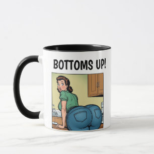 BOTTOMS UP! KOFFIEBEEKER VOOR DE MEISJES MET EEN G MOK