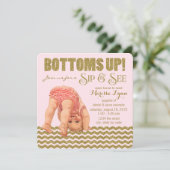 Bottoms Up Meisjes Sip en See Kaart (Staand voorkant)