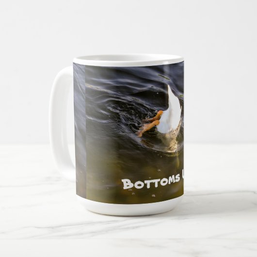 "Bottoms Up" Mok voor Duck Lovers! (Voorkant links)