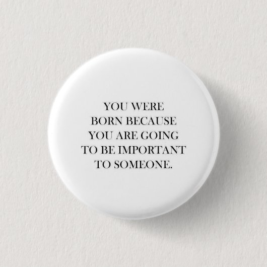 bottoms with a quote ronde button 3,2 cm (Voorkant)