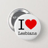 Botton I Love Lesbians Ronde Button 5,7 Cm (Voorkant /achterkant)