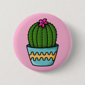 Botton Linha Cactus Ronde Button 5,7 Cm (Voorkant)
