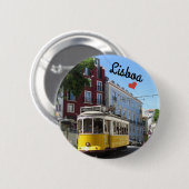 Botton / Pin ~ Lisboa, Portugal Ronde Button 5,7 Cm (Voorkant /achterkant)