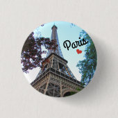 Botton / Pin ~ Paris, France Ronde Button 3,2 Cm (Voorkant)