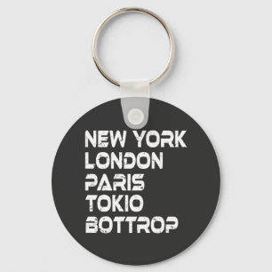 Bottrop New York Londen Parijs Tokio aanhangers Sleutelhanger