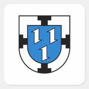 Bottrop stadswapen vlag Duitsland symbool teken wa Vierkante Sticker