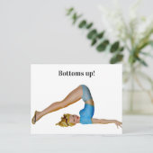 Bottums omhoog! briefkaart (Staand voorkant)