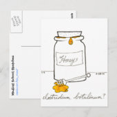 Botulinum briefkaart van het clostridium (Voorkant / Achterkant)