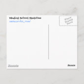 Botulinum briefkaart van het clostridium (Achterkant)