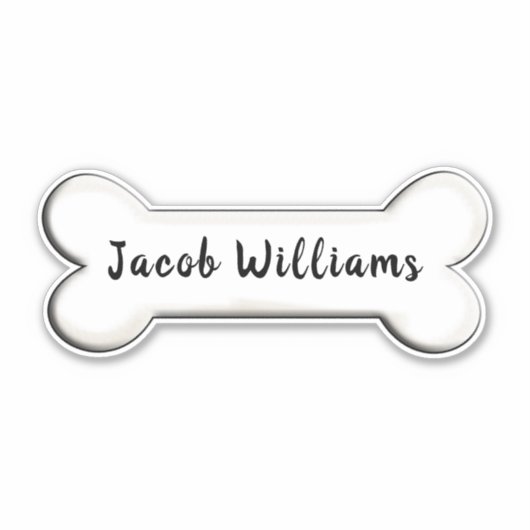 botvorm van de hond sticker (Voorkant)