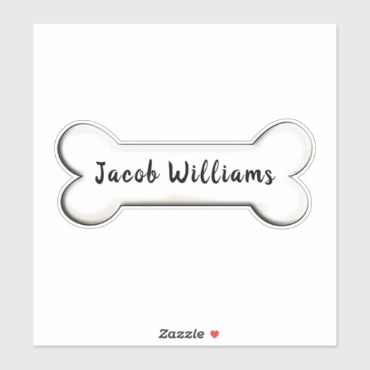 botvorm van de hond sticker (Vel)