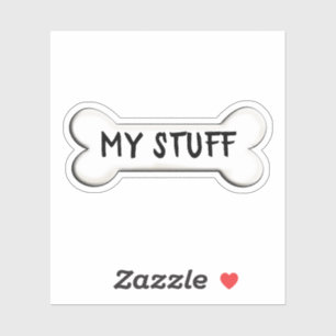 botvorm van de hond sticker