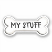 botvorm van de hond sticker (Voorkant)