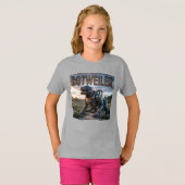 Botweiler Fotografisch – Robot Rottweiler Grappig T-shirt (Voorkant volledig)
