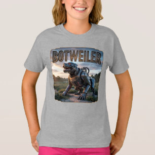 Botweiler Fotografisch – Robot Rottweiler Grappig T-shirt