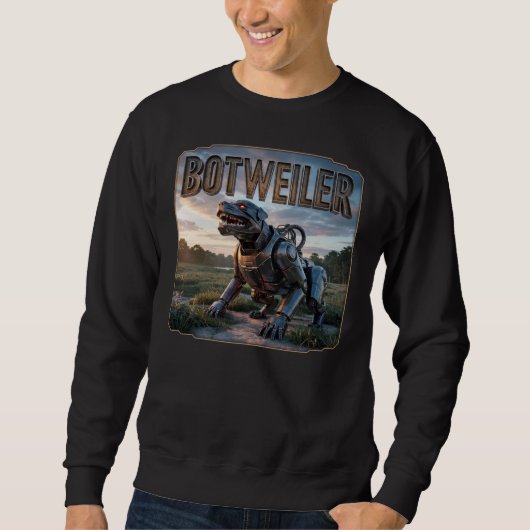 Botweiler Fotografisch – Robot Rottweiler Grappig Trui (Voorkant)