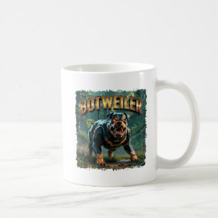 Botweiler Illustratie – Grappige Robot Rottweiler Koffiemok