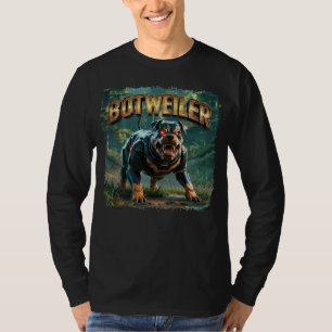 Botweiler Illustratie – Grappige Robot Rottweiler T-shirt