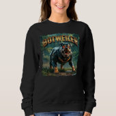 Botweiler Illustratie – Grappige Robot Rottweiler Trui (Voorkant)