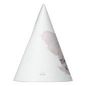 Botwiful One 1st Birthday Pink Bow Girls Feesthoedjes (Links)