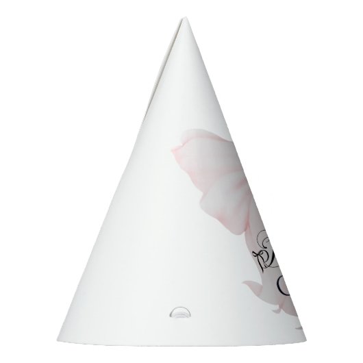 Botwiful One 1st Birthday Pink Bow Girls Feesthoedjes (Links)