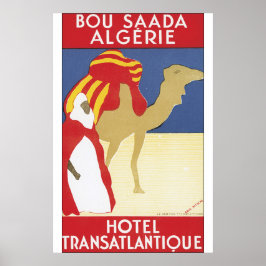 Bou Saada Algere Vintage Poster