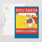 Bou-Saada Hotel Du Caid Briefkaart (Voorkant / Achterkant)